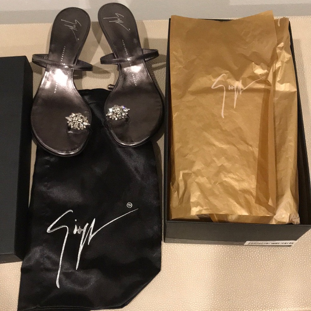 Giuseppe Zanotti Kir 30 Infradito Antracite Sandal